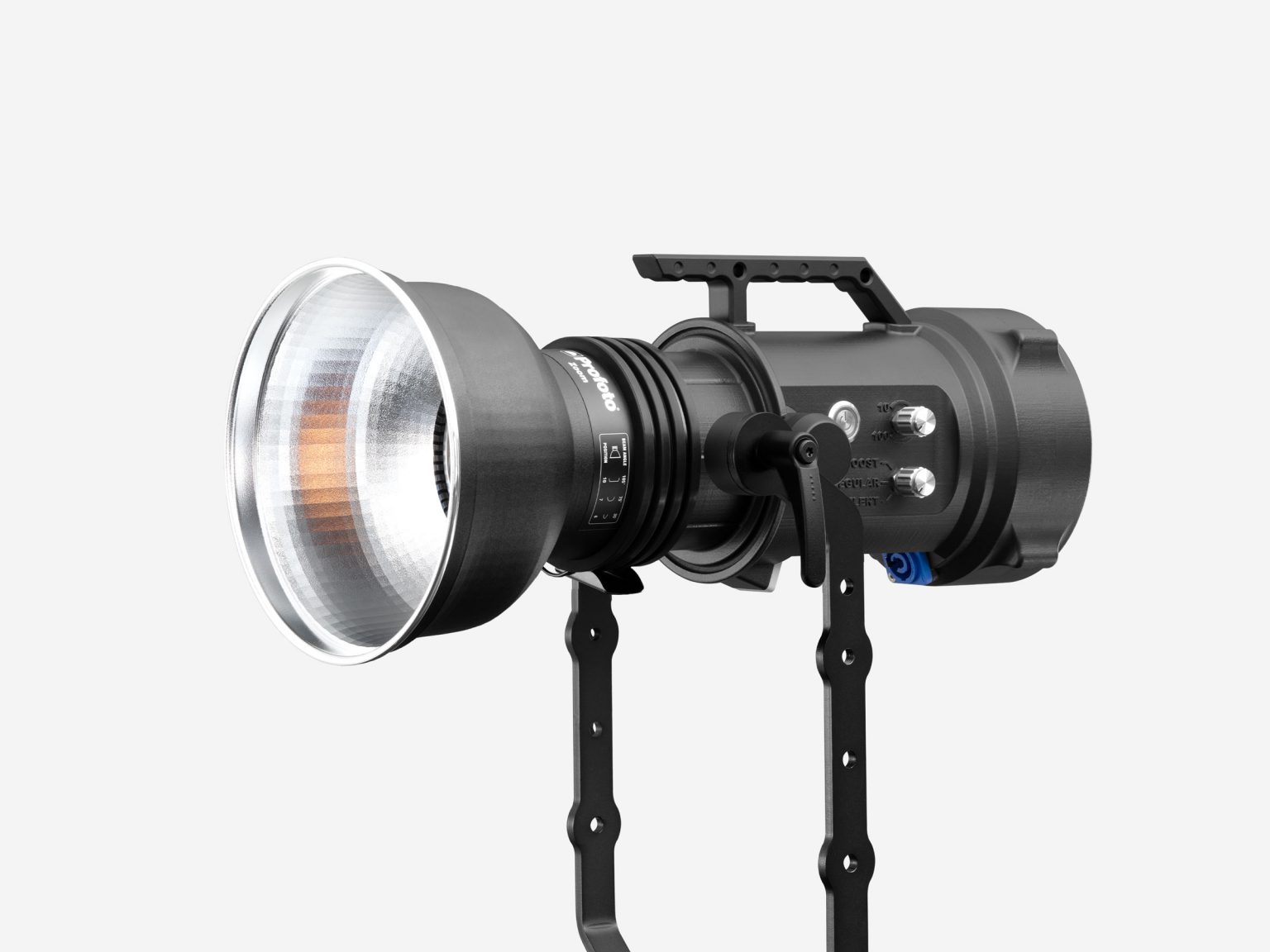 Maxima 3 MKII con un reflector compatible tipo Profoto instalado