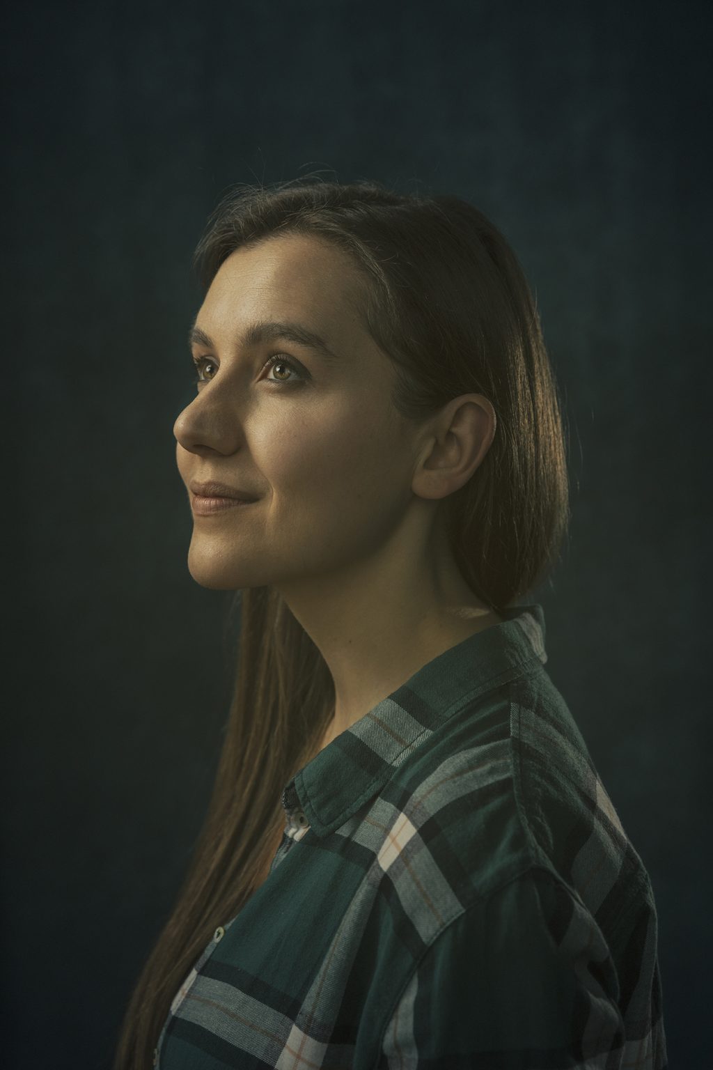 Retrato con ropa estampada por Daniel Kellenberger