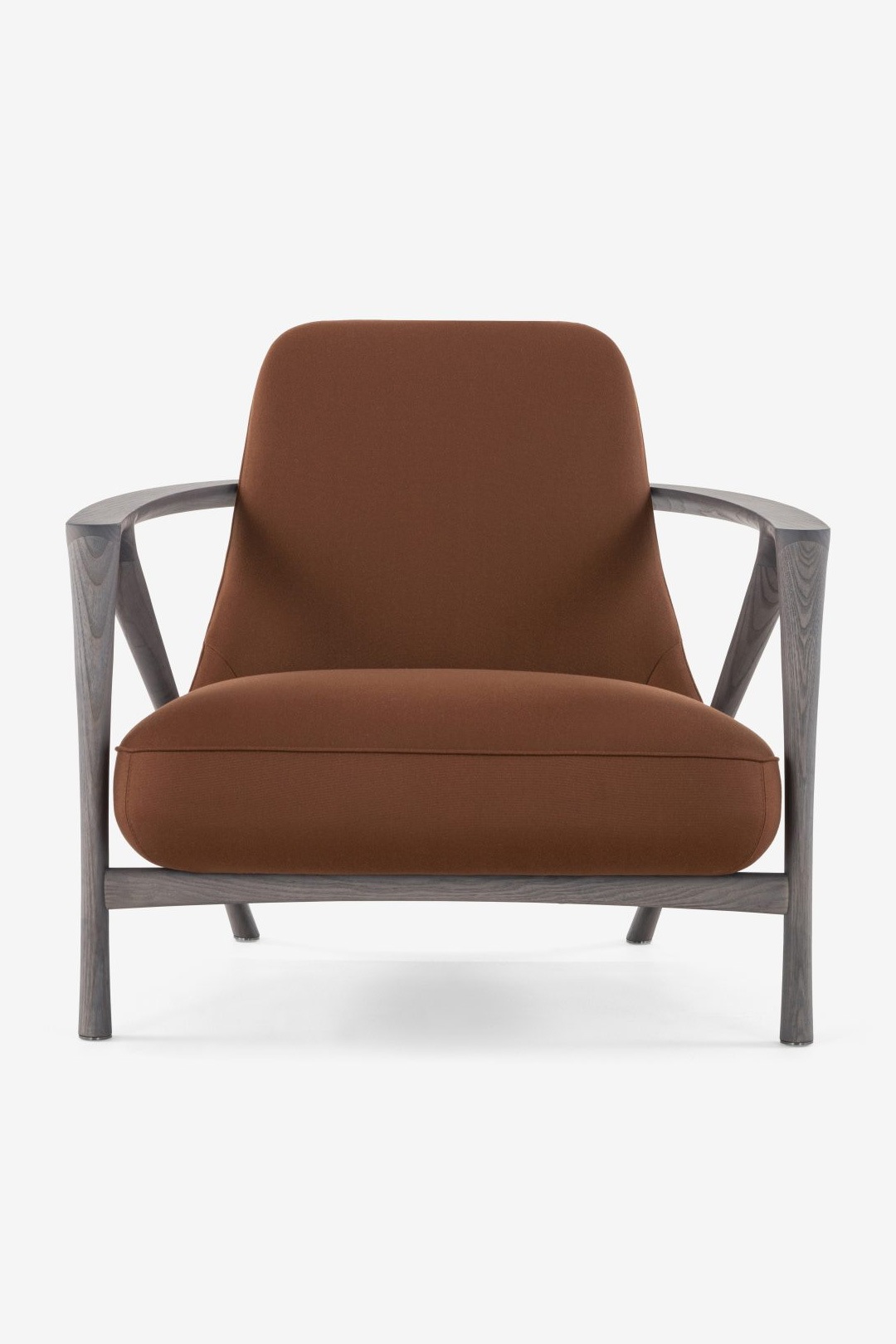 Sillón tapizado en marrón — Fotografía © Cinestudio, realizada con Maxima 3